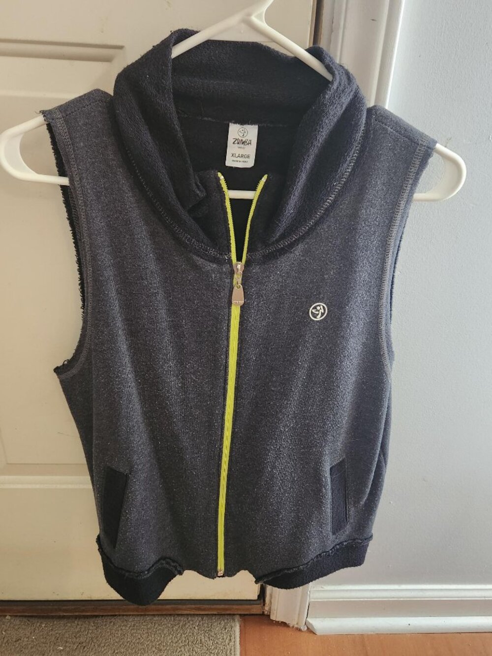 ZUMBA® Sleeveless Hooded Fleece Zip